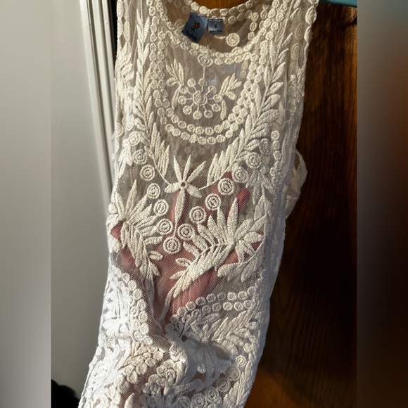Cream Lace Tank Top - Picture 3 of 3